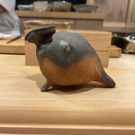 鮨 むらやま - 中里隆先生て有名な方の鴨南蛮て作品なんですって。見る人が見ればわかるのね～