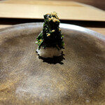 波濤 - ほうれん草だっけか春菊だっけか、燻製の香りがたまらん