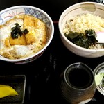 山藤 - かつ丼そばセット　１０５０円