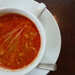 CAFE 長兵衛 - 春野菜ときのこの坦々スープ