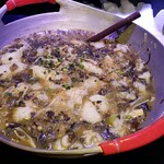 Sanshou Kosakekan - 白身魚の高菜煮込み