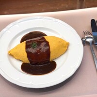 厳選洋食さくらい - オムライスセット(サラダ・スープ付)2090円