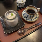 味季 和遊 - 黒胡麻豆乳プリンとコーヒー