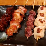 だん暖家 - ささみ、砂肝、モモ肉、レバー（豚）