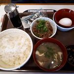 すき家 - 牛たまかけ朝食　2022.3