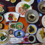 がまの湯温泉 いいで旅館 - 夕食１