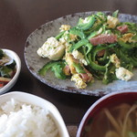 城 - ゴーヤチャンプル定食