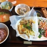 図書館前カフェこころ - ある日の日替わりランチ