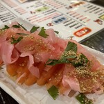 居酒屋越乃赤たぬき - ガリトマト