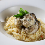 Oyster rich cheese risotto