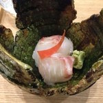 春草 - 13.1月　お造り（石垣鯛、真鯛）