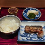 銀座 しのはら - 大根ご飯、牛時雨、鰯