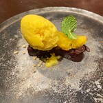 TRATTORIA otto - デザート チョコのテリーヌ 八朔