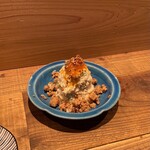 Meshi Nomi Pa Ra Ke Bi Wan - 鶏そぼろ・漬け卵黄の親子ポテサラ