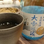 Sushi Ajino Ichimatsu - 熱々かに味噌登場で冷酒も頂戴いたしました。