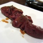 やきとり・ホルモン串　もりしん - 鶏レバーあぶり串