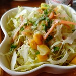 るるかふぇ - モリモリのサラダ、カツサンドにもあります➰(o^∀^o)両方頂きましたです➰