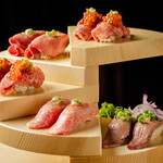 超特制肉类刺身寿司（5种）