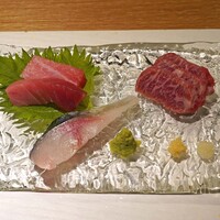 RITO - お造り　　本鮪と真鯖と馬刺し中トロ