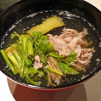 RITO - 椀物　　鹿児島黒豚のロースと芹のお椀