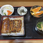 津多屋 - うな重定食（松）