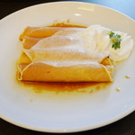 バター - メープル発酵バターのクレープロールパンケーキ（\680、2013年1月）