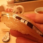 すし おおの - サヨリ昆布〆。リフト(^-^)/