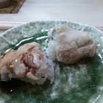 すし おおの - 穴子。ツメ、塩。