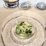 La Brianza - 鰆のリゾット青のりとか。ブリアンツァでたぶん2回めのリゾットです嬉しい☆ サラッとしてて好きです(お米の粘り苦手な私)　この日は旬の鰆のラグーと合わさってる美味しい♡(๑´ڡ`๑)青のりの香りも素敵