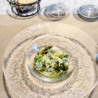 La Brianza - 鰆のリゾット青のりとか。ブリアンツァでたぶん2回めのリゾットです嬉しい☆ サラッとしてて好きです(お米の粘り苦手な私)　この日は旬の鰆のラグーと合わさってる美味しい♡(๑´ڡ`๑)青のりの香りも素敵