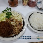 キッチングリーン - クリームコロッケ・生姜焼き定食950円