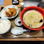 Yayoi Ken - コク旨ちゃんぽんと唐揚げの定食