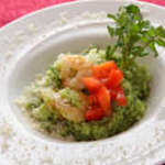 watercress green risotto