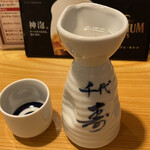 やきとり小柳 - 日本酒(一合)(418円)の冷や