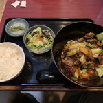 中国四川麺飯店 一燈 - 麺定食(回鍋肉ラーメン)❗️
