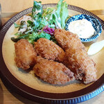 牡蠣と和食。Ikkoku - 「大粒牡蠣フライ（5個）」（1,200円）
