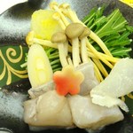 住吉大社吉祥殿 - 冬野菜と河豚の水炊き