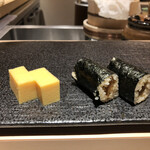 新橋 天鮨 - 玉子・かんぴょう巻き
