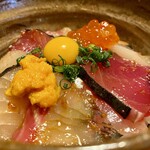 魚処 豆狸 - 海鮮ユッケ丼