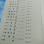 Ryugu - メニュー