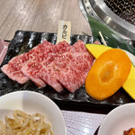 焼肉 桜咲 - カルビとハラミのランチ…1780円