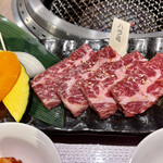 焼肉 桜咲 - カルビとハラミのランチ…1780円