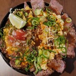 ALOHA ORANGE 2nd - ギャング丼 ハーフ&ハーフ M(2100円) 炙りマヨギャング丼×[2nd限定]メキシカンギャング丼