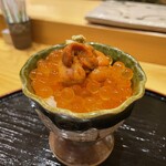 鮨 功 - イクラ、雲丹小丼
