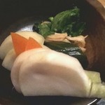 とんかつかっぽう かつぜん - お新香