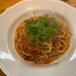 イタリアンカフェ ボスコ - 自家製スパゲティボロネーゼ 1100円。