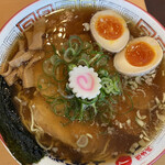 Kamome Shokudou - かもめラーメン味玉のせ（醤油）トッピング　焼豚