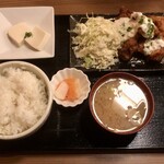 天鳥 - ランチメニュー「チキン南蛮定食」(800円)