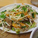 中華東秀 さがみ野店 - レバニラ炒め定食(アップ)