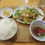 中華東秀 さがみ野店 - レバニラ炒め定食※ライス大盛